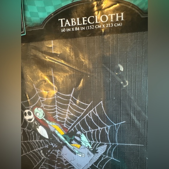 Two New Disney The Nightmare Before Christmas Jack Sally Peva Tablecloth 60"x84” - Picture 8 of 8